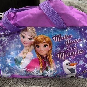 Disney Frozen lightweight duffle bag NWOT purple